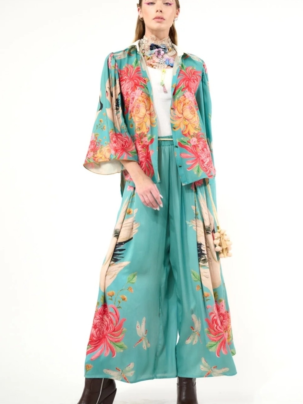 The Legend Of The Crane Pants - Vintage Emerald (Teal)